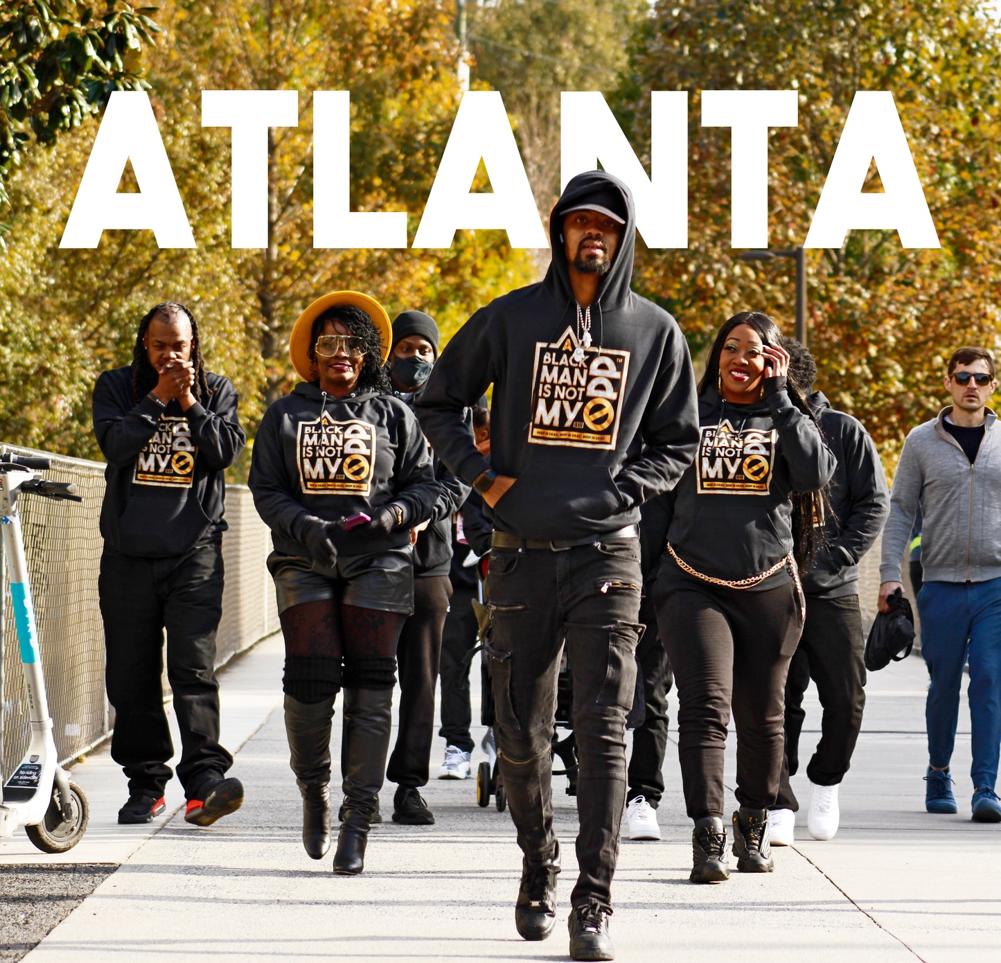 A BLACK MAN IS NOT MY OPP Diamonds & Gold Hoodie