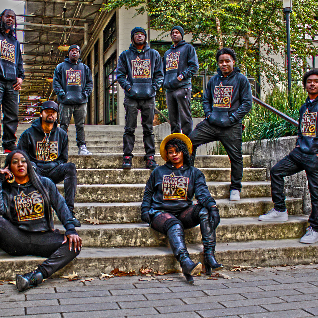 A BLACK MAN IS NOT MY OPP Diamonds & Gold Hoodie